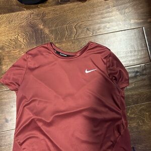 Nike Red Polo Collar Short Sleeve Tee